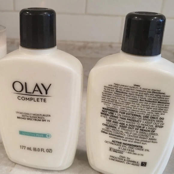 2 NEW OLAY Complete UV365 Daily Moisturizer with Sunscreen SPF 15 Sensitive Plus - Picture 4 of 4